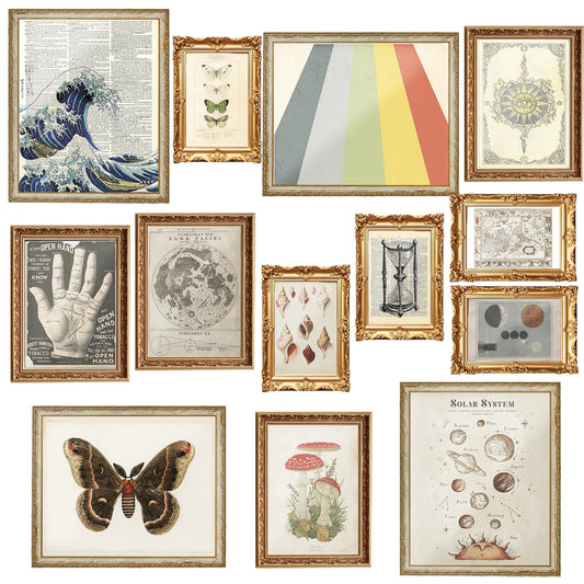 Fardes Vintage Decor for Home Wall Decoration 13pcs Aesthetic Vintage Posters for Vintage Room Decor Vintage Artworks Vintage Pictures for Women