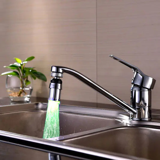 360-Degree Rotating LED Water Faucet with Temperature Control